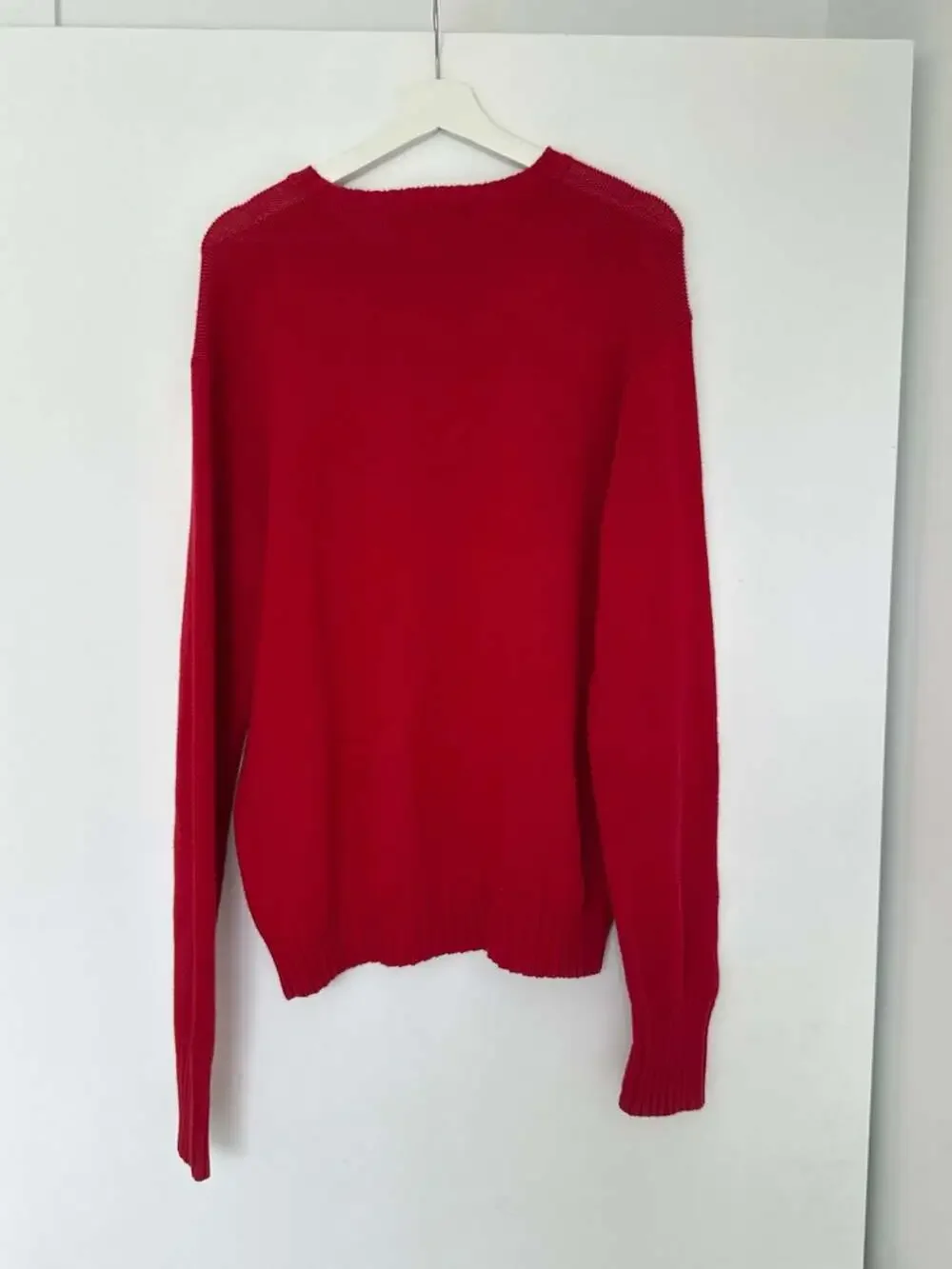 Polo by Ralph Lauren 100% Cotton Red Crewneck Sweater Size M